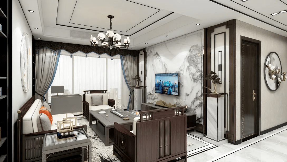 110m²新中式三居